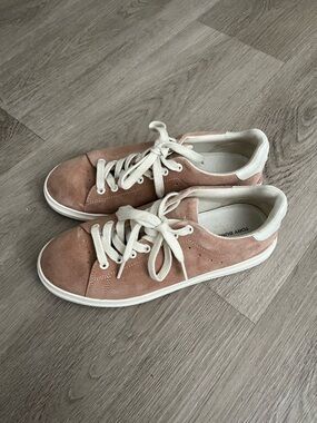 Tory Burch Howell Court Pink Suede Sneakers size 7